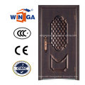 Ce Hot Sale Bronze Security Steel Metal Copper Door (W-ST-08)